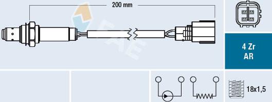 FAE 75649 - Ламбда-сонда parts5.com