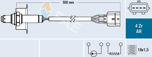 FAE 75646 - Sonda Lambda parts5.com