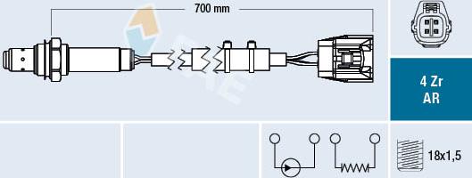 FAE 75652 - Sonda Lambda parts5.com