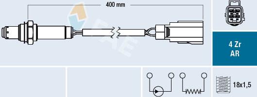 FAE 75630 - Sonda Lambda parts5.com