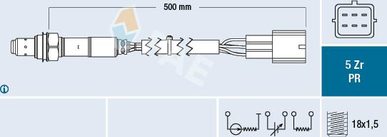 FAE 75041 - Lambda sonda parts5.com