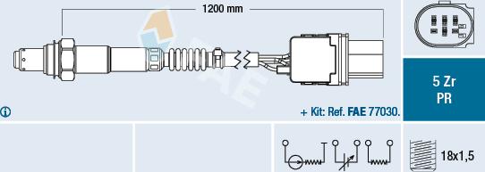 FAE 75050 - Lamda-sonda parts5.com