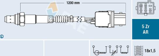 FAE 75005 - Sonda Lambda parts5.com