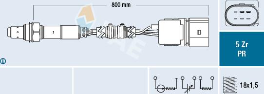 FAE 75039 - Sonda Lambda parts5.com