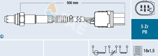 FAE 75078 - Sonde lambda parts5.com