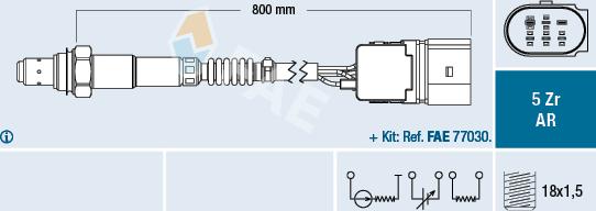 FAE 75353 - Sonde lambda parts5.com