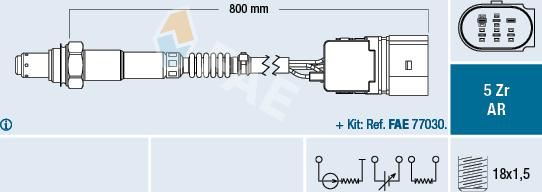 FAE 75357 - Sonda lambda parts5.com