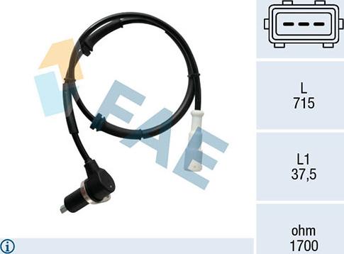 FAE 78465 - ABS-anturi parts5.com