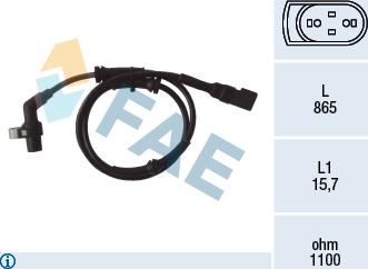 FAE 78040 - Érzékelő, kerékfordulatszám parts5.com