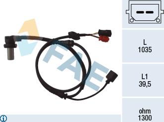 FAE 78059 - Tekerlek hız sensörü parts5.com