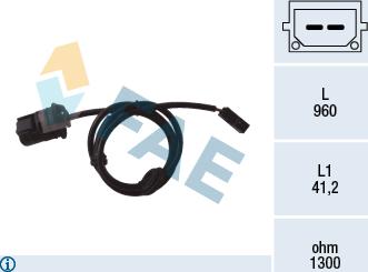 FAE 78058 - Tekerlek hız sensörü parts5.com