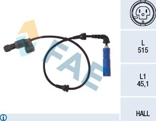 FAE 78033 - Sensor, revoluciones de la rueda parts5.com