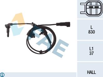 FAE 78109 - Sensor, revoluciones de la rueda parts5.com