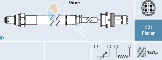 FAE 77442 - Sonda Lambda parts5.com