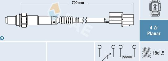 FAE 77450 - Lambdaszonda parts5.com