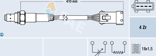 FAE 77432 - Lamda-sonda parts5.com