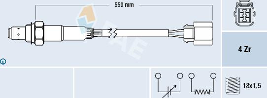 FAE 77473 - Sonda Lambda parts5.com