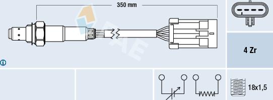 FAE 77195 - Lamda-sonda parts5.com