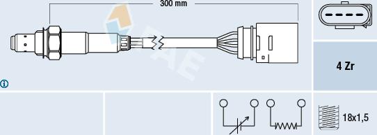 FAE 77197 - Lamda-sonda parts5.com