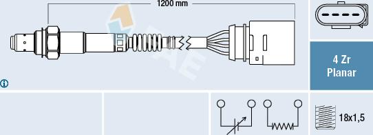 FAE 77144 - Lamda-sonda parts5.com