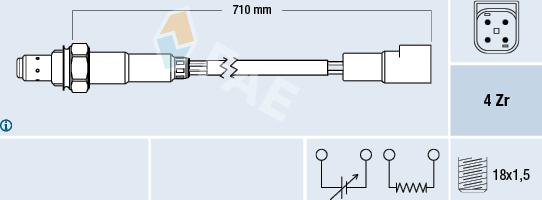 FAE 77169 - Sonde lambda parts5.com