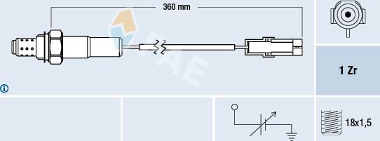 FAE 77101 - Sonde lambda parts5.com