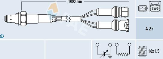 FAE 77124 - Lambda sonda parts5.com