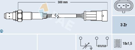 FAE 77121 - Lambda Sensor parts5.com