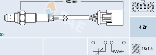 FAE 77396 - Sonda Lambda parts5.com