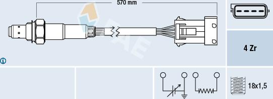 FAE 77340 - Lambda sonda parts5.com