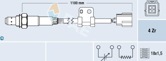 FAE 77295 - Sonda Lambda parts5.com