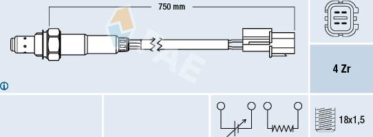 FAE 77291 - Lamda-sonda parts5.com