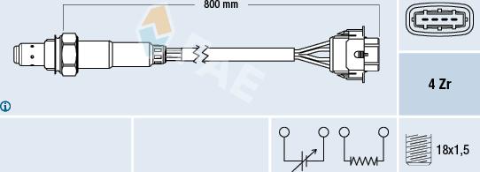 FAE 77247 - Lambda sonda parts5.com