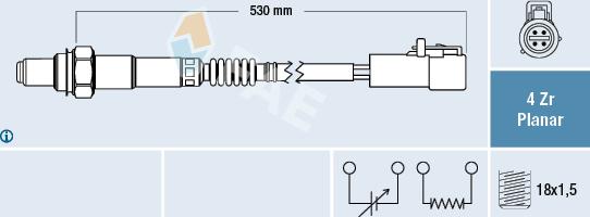 FAE 77256 - Sonde lambda parts5.com