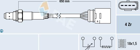 FAE 77200 - Sonda Lambda parts5.com