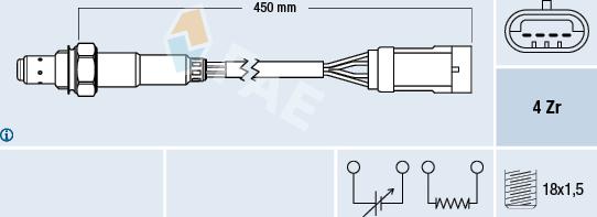 FAE 77207 - Sonda lambda parts5.com