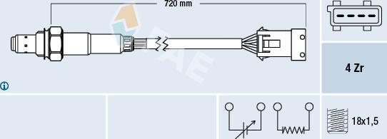 FAE 77280 - Sonda lambda parts5.com