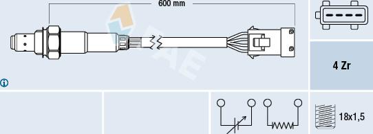 FAE 77281 - Sonda lambda parts5.com