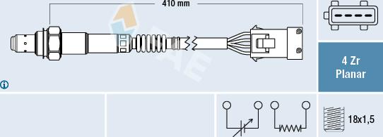 FAE 77282 - Lambda Sensor parts5.com