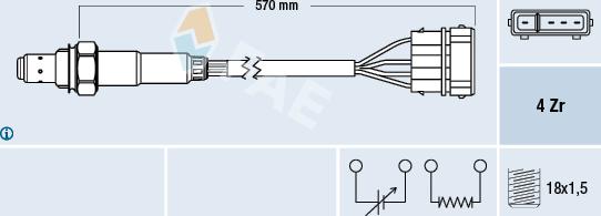 FAE 77239 - Lambda sonda parts5.com