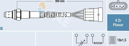 FAE 77223 - Lambda sonda parts5.com