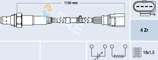 FAE 77702 - Lambda sonda parts5.com