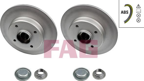 FAG 713 5406 00 - Brzdový kotúč parts5.com