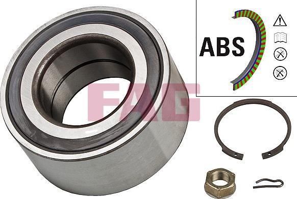 FAG 713 6400 40 - Lożisko kolesa - opravná sada parts5.com