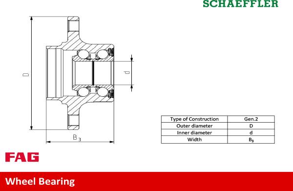 FAG 713 6110 30 - Wheel hub, bearing Kit parts5.com