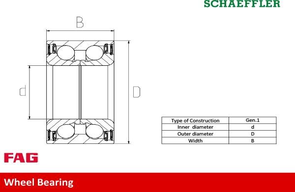 FAG 713 6150 30 - Lożisko kolesa - opravná sada parts5.com