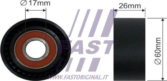 Fast FT44565 - Rola ghidare / conducere, curea transmisie parts5.com