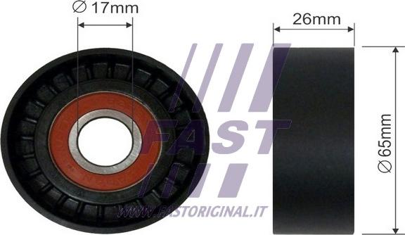 Fast FT44539 - Rola ghidare / conducere, curea transmisie parts5.com