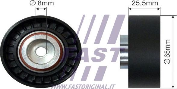 Fast FT44537 - Vratná / vodiaca kladka rebrovaného klinového remeňa parts5.com