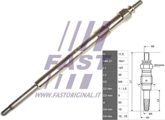 Fast FT82736 - Žhavicí svíčka parts5.com